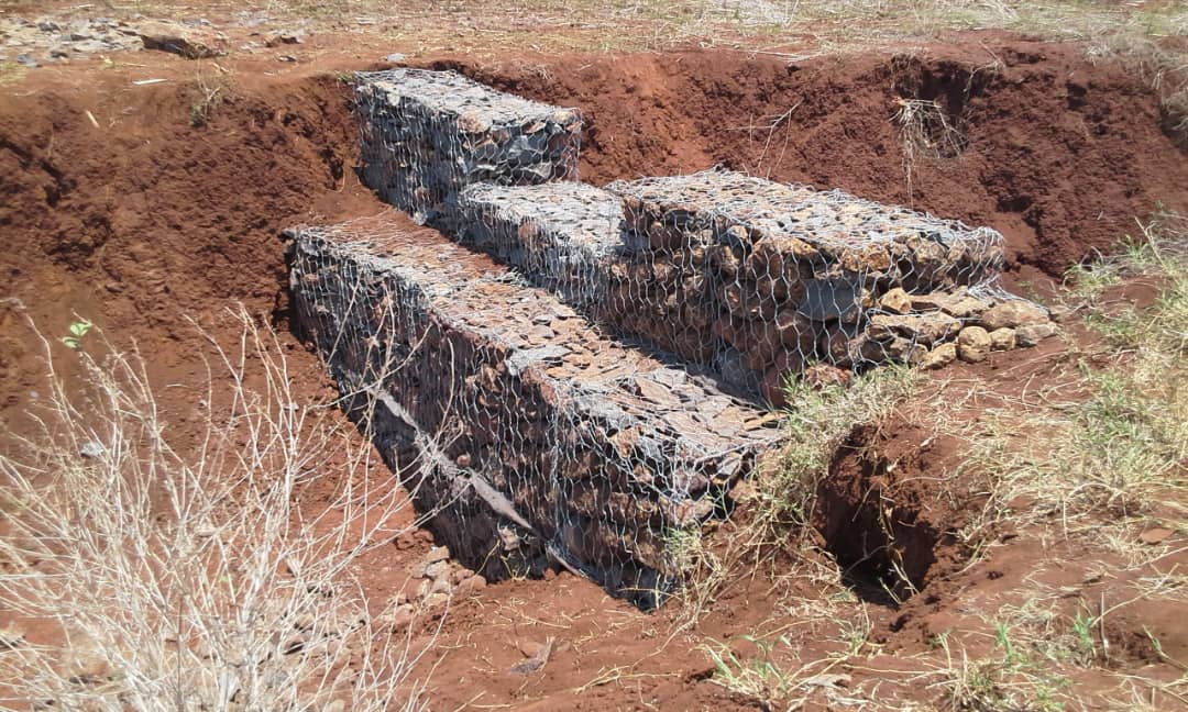 Rehabilitation of an erosion gully - Liana